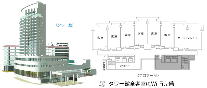 タワー館フロアマップ